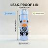 1PC Autumn Floral Horse Art 750ml Color Plastic Sports Water Bottle Leakproof Flip Straw Lid Suitable for Sports Office Home Use