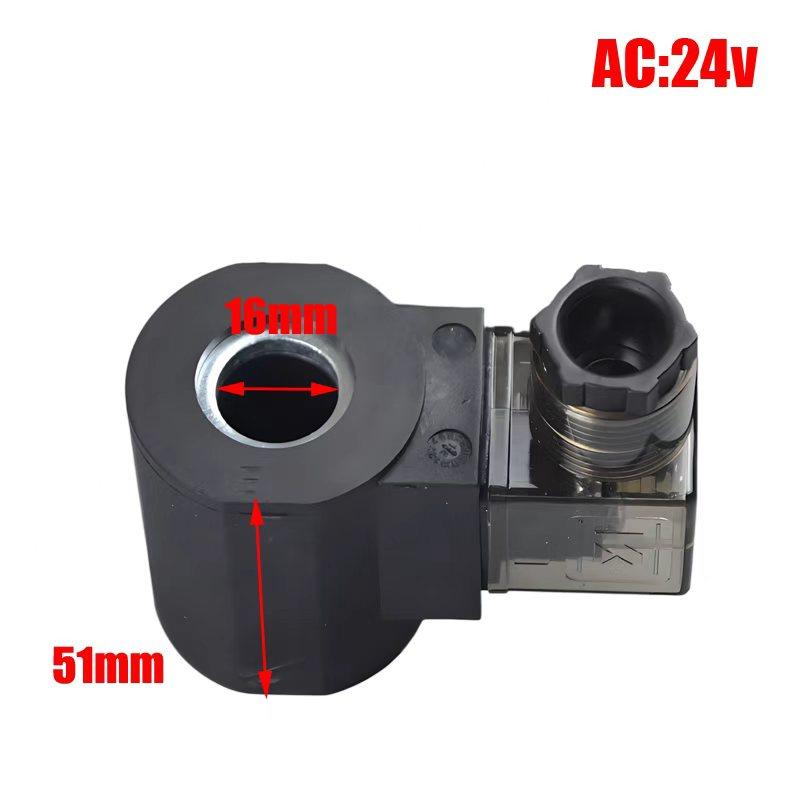 Hydraulisches Hub-Gewinde-Kartuschen-Magnetventilspule Innenloch 13mm 16mm Höhe 37mm DC24V DC12V AC220V AC24V AC110V DC48V