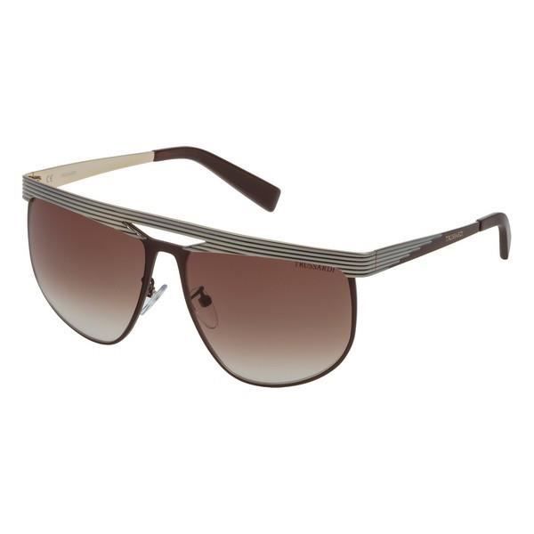 Lunettes de soleil - Trussardi - STR1785908FK - Marron - Métal - Protection UV 100%