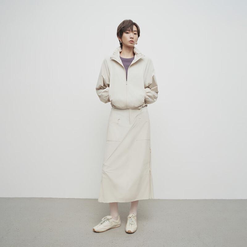Women's Mid-Length Utility Skirt with Slit