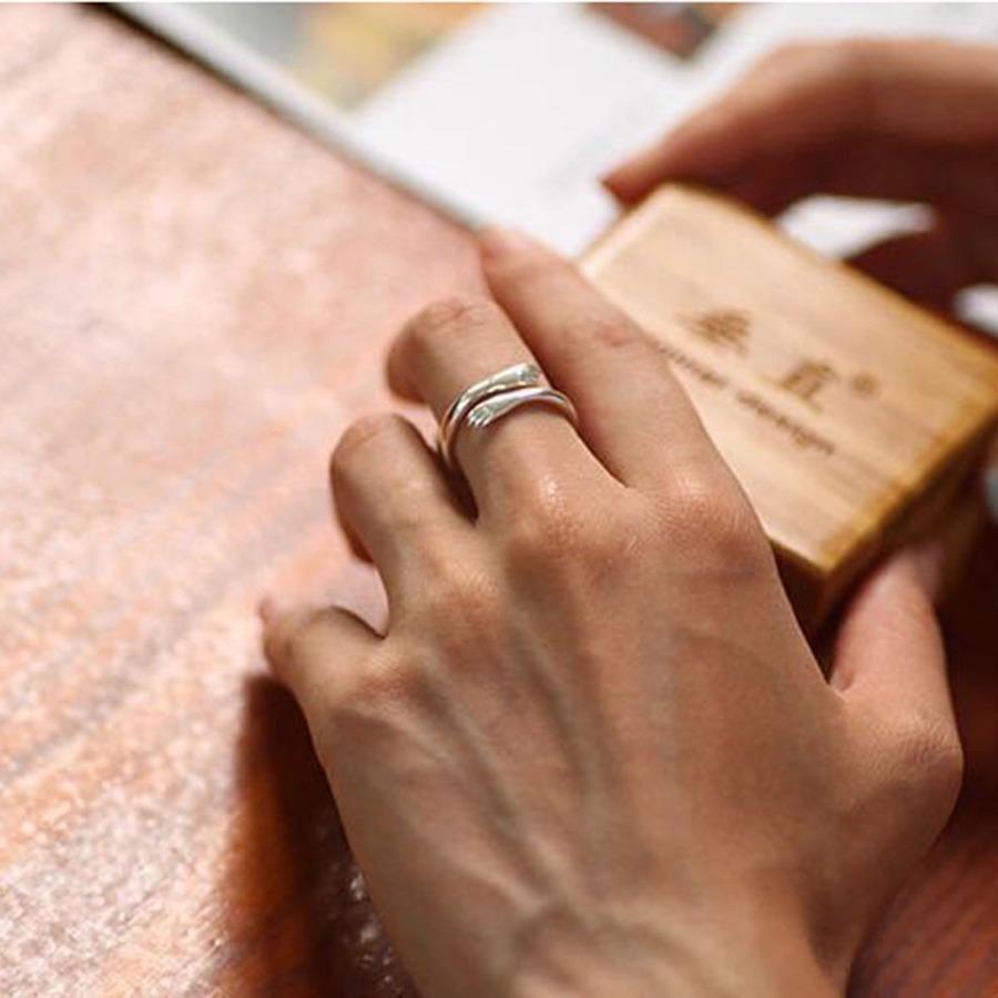 Hug Hands Rings For Women Adjustable Open Cuff Ring Party Wedding Couple Rings Vintage Jewelry