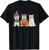 Spooky Ghost West Highland White Terrier Pumpkin Halloween T-Shirt