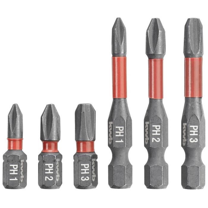 Coffret d'embouts impact - KWB - 37 pièces - Robustesse - Clés à choc - Changement rapide