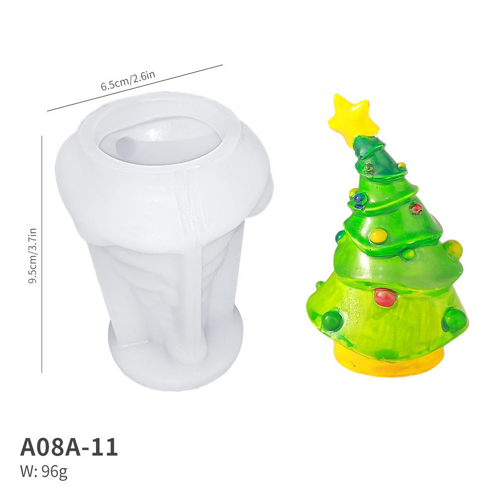 DIY Svíčka Santa Clause Silikonové formy 3D Bezobličejový trpaslík Vonná svíčka Sádra Mýdlo Pryskyřice Řemeslná forma Vánoční dárkový nástroj pro výrobu