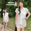 Large Size Women's Clothing Lazy Style Simple White Flying Sleeve Shirt 2026 Summer Temperament Commuter Top 232500