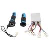 DC12V 500W Brush Motor Speed Controller with Throttle Grips for Electric Motorcycles Bikes Tricycle Scooter
