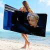 F-FelixS singer Microfiber Printed Beach Towel Mountain Climbing Yoga Beach Swimming Running Absorbent Soft Towel