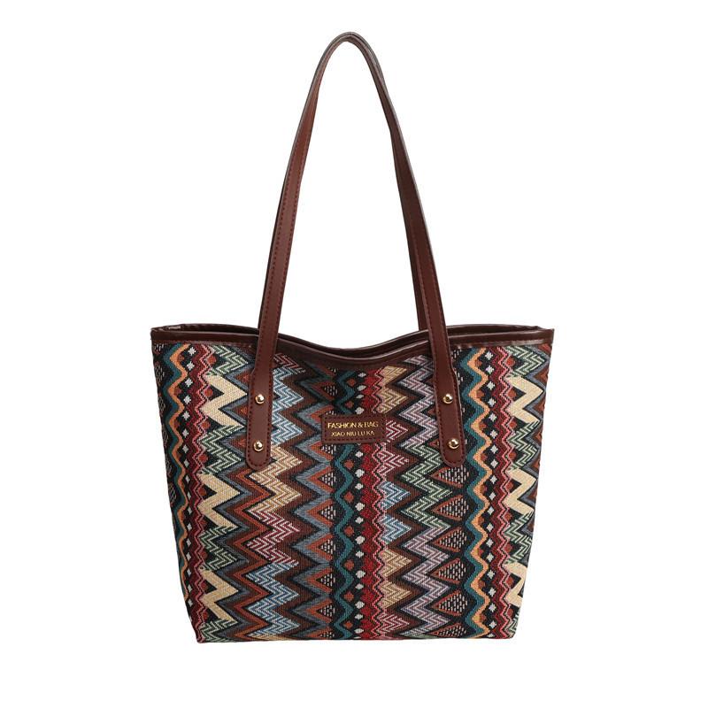 Urban Street Fashion Canvas Tote Bag Women Large Capacity For School And Commute
