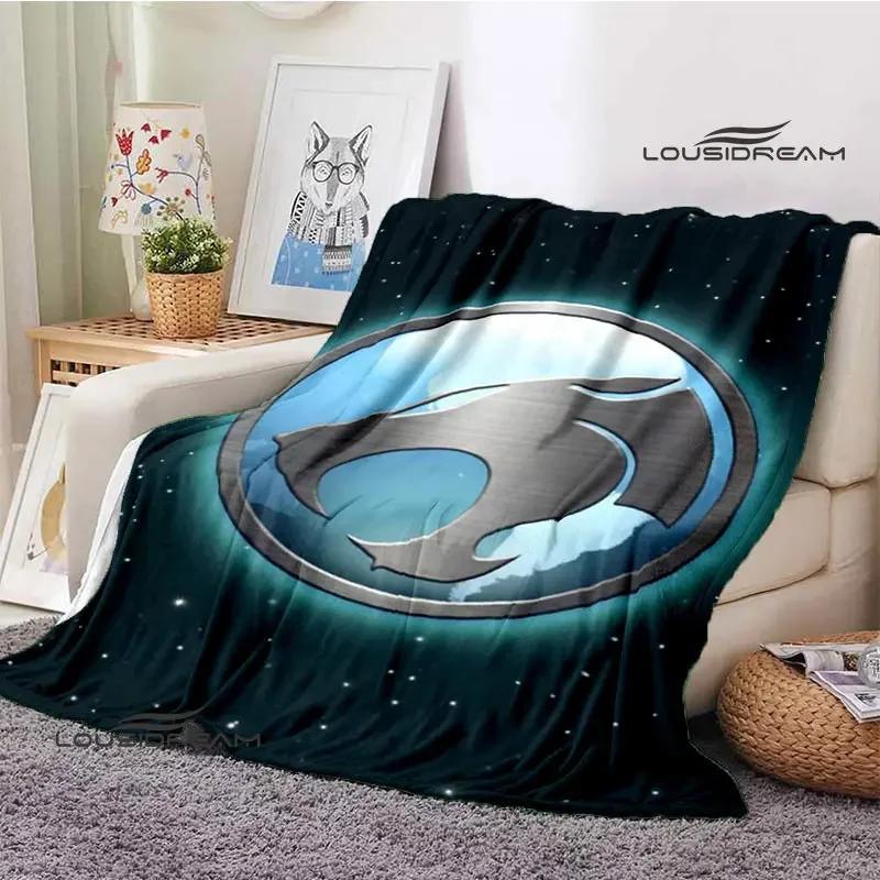 Thundercats Cartoon-Druckdecke, warme Decke für Kinder, T-Flansch-Decke, Heimreisedecke, Bettauskleidung, Geburtstagsgeschenk