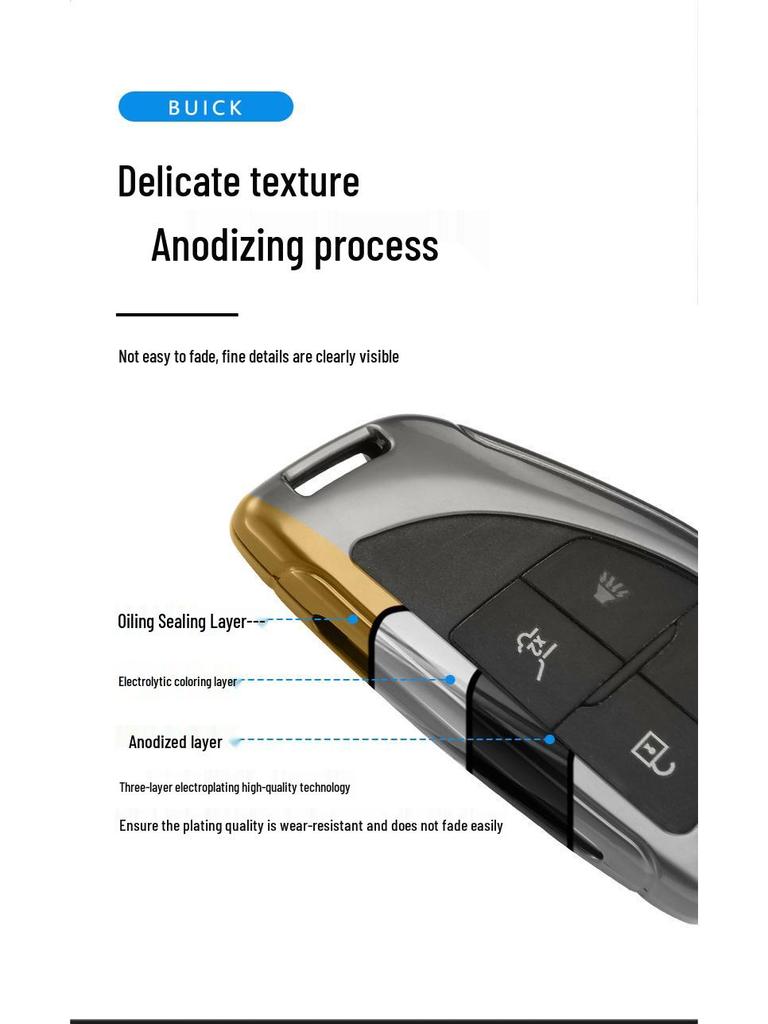 Buick Envision S GS Key Case for 2020-2022 Models, Unisex Car Key Holder