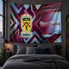 Personalized Tapestry Wall Hanging Burnley Football Pattern Art Background Cloth