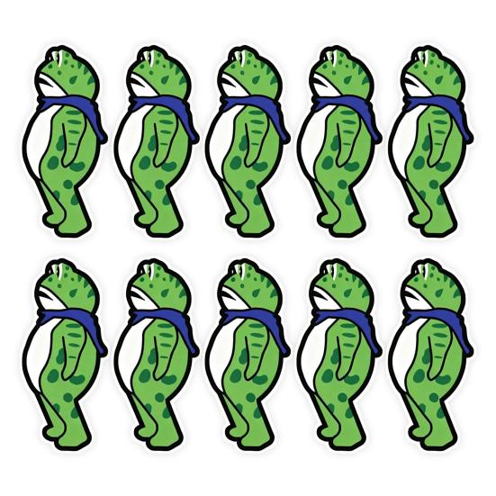 1/5/10/20/50/100Pcs Resist Frog Sticker Waterproof PVC Frog Meme Sticker Cell Phone Laptop Computer Helmet Water Bottle Decorative Animal Decal