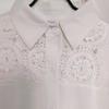 Spring and Summer Hollow V-neck Design Sense Niche Ladies Shirt