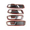 Carbon Fiber Style Interior 4-Door Handle Bowl Cover Trim For Honda Accord +