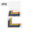 L-shaped Ruler 7Pcs/Set Paper Crafting Alignment Rulers with Storage Case Color-Coded L-Shaped