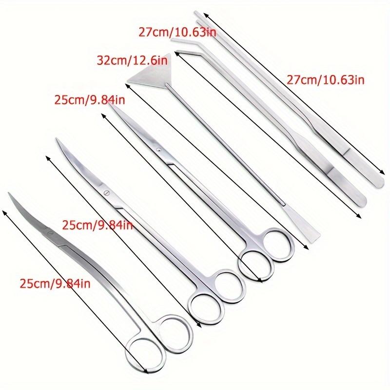 Aquarium Scissors Tweezers Tool,Fish Tank Aquatic Plants Wave Scissors,Water Grass Stainless Cleaning Tools Aquarium Accessories