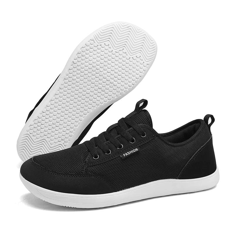 Men's Lightweight and Fashionable Casual Shoes Wide Footed Shoes Comfortable Women's Black Couple Shoes Gray High-quality Design