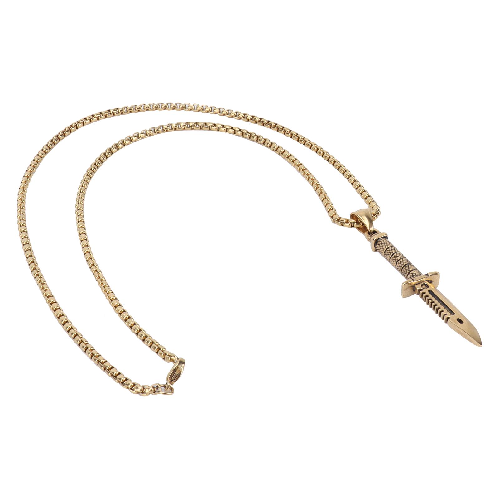 

Чоловічий ніж кулон намисто модний чоловічий ювелірний намисто подарунок одяг аксесуар сталевого кольору