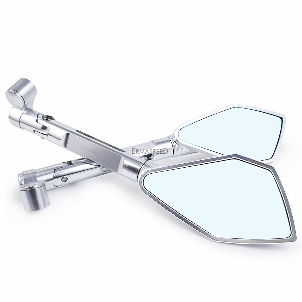 CNC hliníková zpětná zrcátka na motocykl univerzální 8 mm 10 mm zpětné zrcátko pro motocykly pro elektrické koloběžky