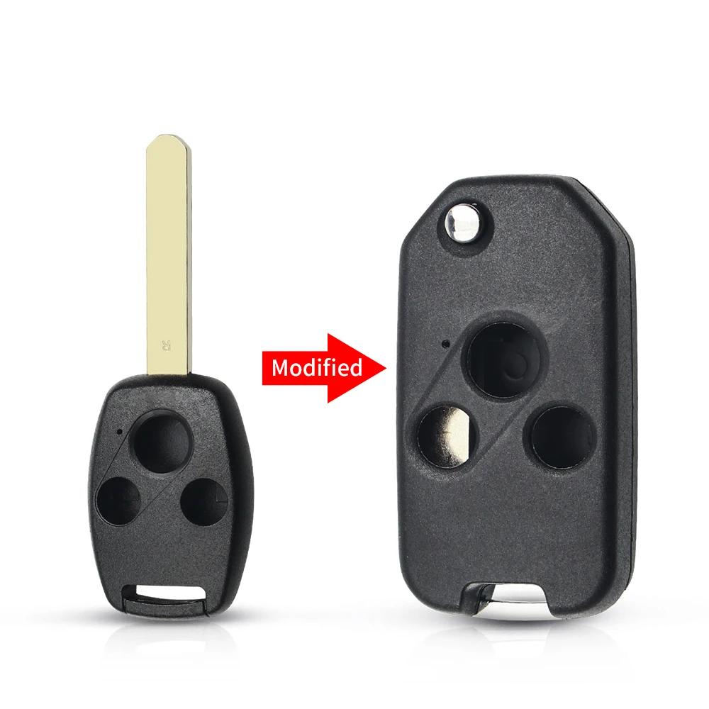 KEYYOU Modified Remote Key Shell Fob 2/3/4 Buttons Case For Honda Fit CRV Civic 2009 Ight Ridgeline HRV Jazz ACCORD Jazz 2008