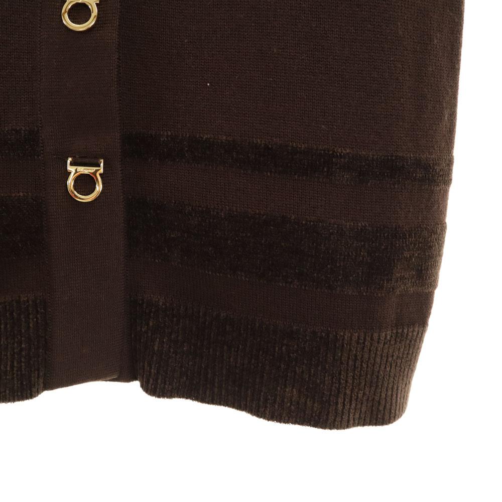 Salvatore Ferragamo 90s Made In Italy Old Long Sleeve Knit Cardigan S Women Used