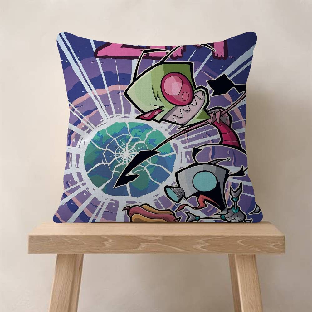 

IInvader ZZim Cartoon Movie Pillowcase Toon Gift Cushion Cover Bedroom Home Sofa Chair Seat Decor Pillow Case 30x30 cm