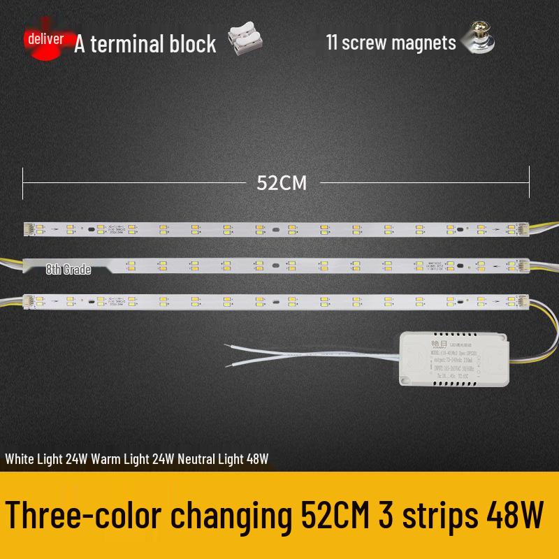 Dimmable LED Ceiling Light Panel: Dual/Triple Color Light Board & Bar