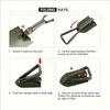 Multifunctional Engineer Shovel Folding Portable Emergency Rescue Flower Spade Outdoor Field Adventure Equipment