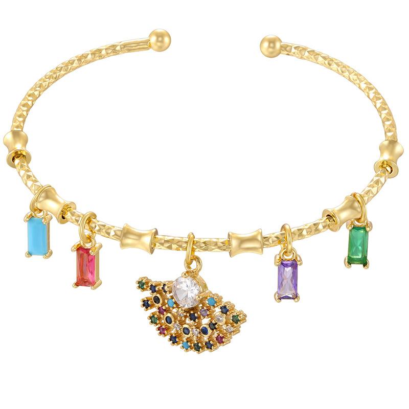 Käfer Oktagramm Regenbogen Spleißarmband Personalisiertes Geometrisches Wassertropfen Vierblättriges Kleeblatt Armband Vl648