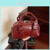 Boston Solid Color Bag Women Vintage Urban Minimalist Pu Small Crossbody With Zipper Closure