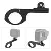 Q Shape Aluminium Alloy Bike Bicycle Holder Handlebar Mount Adapter for Gopro 3 4 5 6 7Black