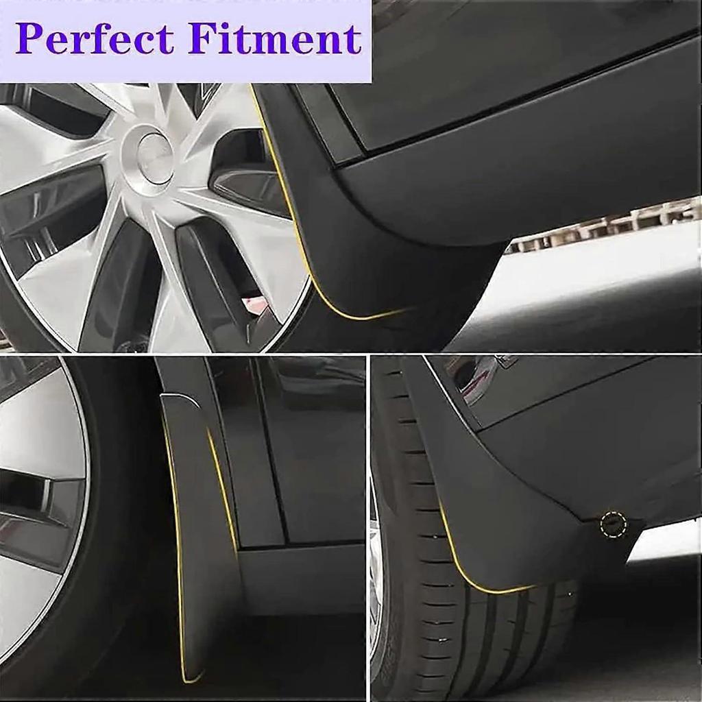 Car Mud Flaps Mudguard for Land Rover Range Rover Velar 2017-2024 Front and Rear Mudflaps Splash Guards Heavy Duty Flares 4-PC Auto Accessories