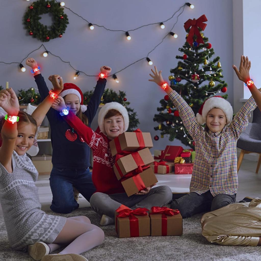 Halloween LED Light Up Rings Glow Pumpkin Bracelet Christmas Necklace Watch Party Favor Light Jewelry Gift