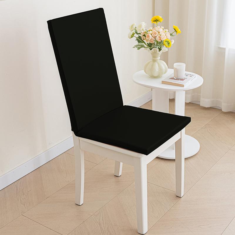 Waterproof PU Leather Chair Cover Thick Sponge Cushion Integrated Backrest Seat Cover Office Hotel Dining Seat Cushion Cover