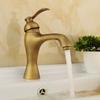 Antique Bathroom Faucet Basin Faucets Brass Hot & Cold Bathroom Sink Faucet Deck Mounted Lavotory Faucet Mixer Water Tap