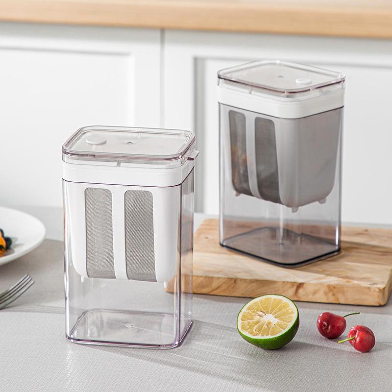 1100ml Yogurt Filter Multifuction Yoghurt Maker Strainer with Fine Mesh Bag and Lid for Thick Greek Yogurt For Kitchen Supplies