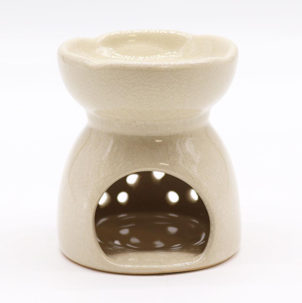 Oil Burner Ceramic Tree of Life Ivory