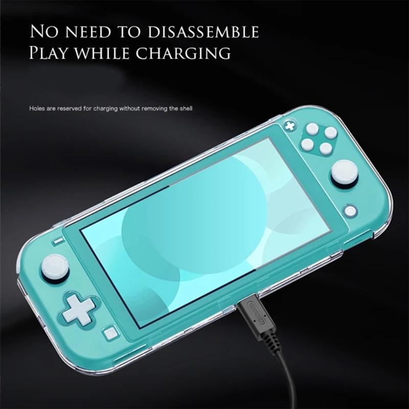 Clear Twinkle Hard PC Shell Total Protections with Ergonomic Comfortable Fit Full Wrap Protector Case for Game  Lite