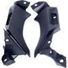 Pair ABS Side Mid Trim Cover Panel Bracket Fairing Cowling for Yamaha YZF R1 2004 2005 2006, Black