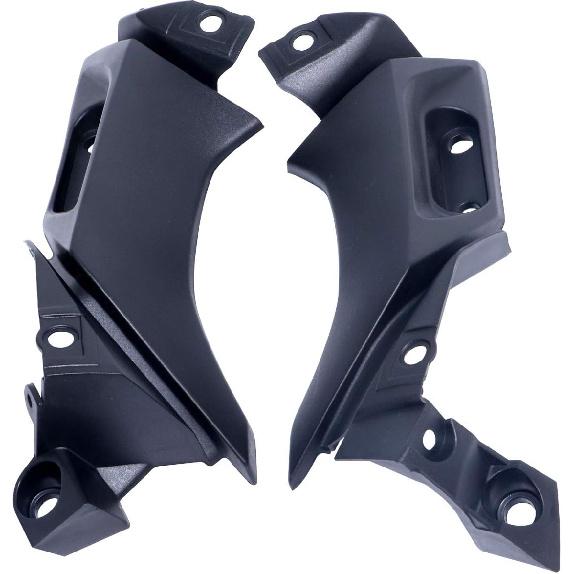 Pair ABS Side Mid Trim Cover Panel Bracket Fairing Cowling for Yamaha YZF R1 2004 2005 2006, Black