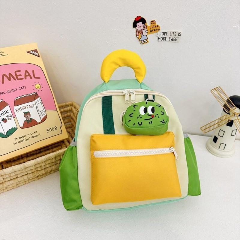 Cute Cartoon Animal Backpack For Kids Breathable Lightweight Nylon School Bag