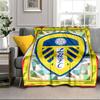 Coperta Portatile/Morbida con Motivo dello Stemma del Leeds United Coperta per Letto Adatta per Viaggi Campeggio Soggiorni Uffici Divani Regali per Fan