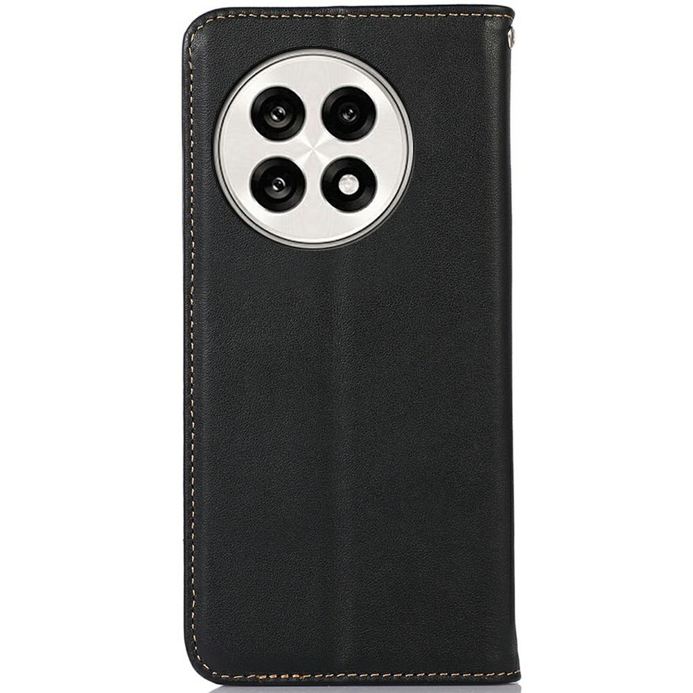 KHAZNEH Genuine Cow Leather Wallet Case for OnePlus Ace 5 Pro 5G/Ace 5 5G/13R 5G Nappa Texture Phone Cover