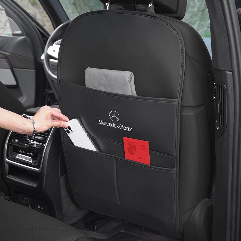 PU Leather Car Seat Back Protective Cover Anti Kick Pad For Mercedes Benz AMG GLE GLS CLA CLE GLC CLS GLA W223 W213 W206 W464 HO1