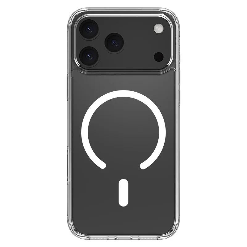 

Official Same Original Transparent Phone Case For iPhone 17 16 15 14 13 12 Pro Max Plus 17 Air For Magsafe Magnetic Clear Cover For iPhone 17Pro Max