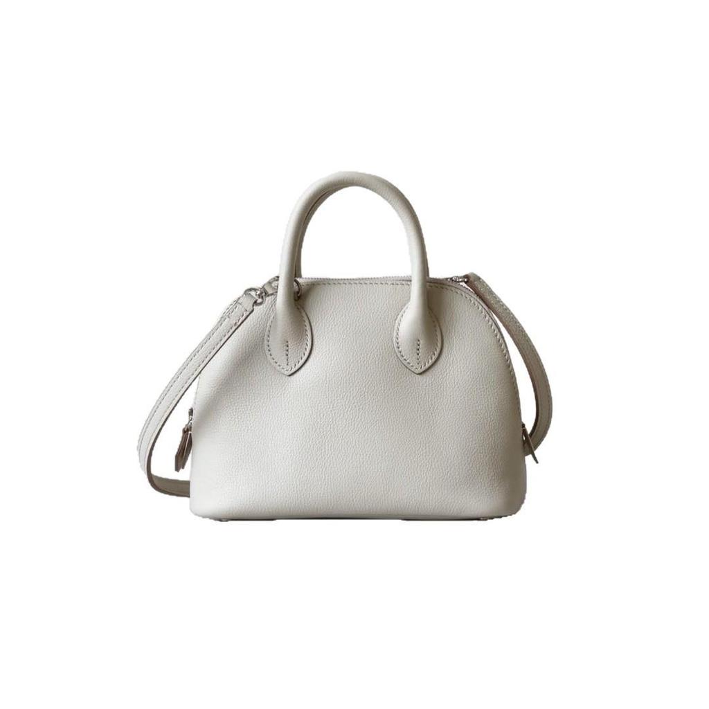 Sac Bandoulière Mini Coquille en Cuir de Vachette Evercolor Importé Polyvalent Sac pour Femme en Cuir de Vachette Première Couche Sac de Bowling