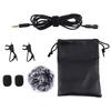 PULUZ 1,5m 3,5mm Jack Clip-on Ledningsbaseret Kondensator Optagemikrofon