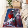 Botanical Flower Decoration Carpet Cartoon Bird Modern Carpet for Living Room Bedroom Decor Bedside Floor Mat Anti Slip Washable