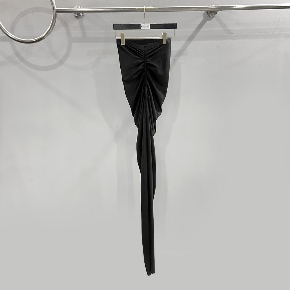 SUBHUMAN Women's Knitted Floor-Length Slit Autumn Bodycon Dress