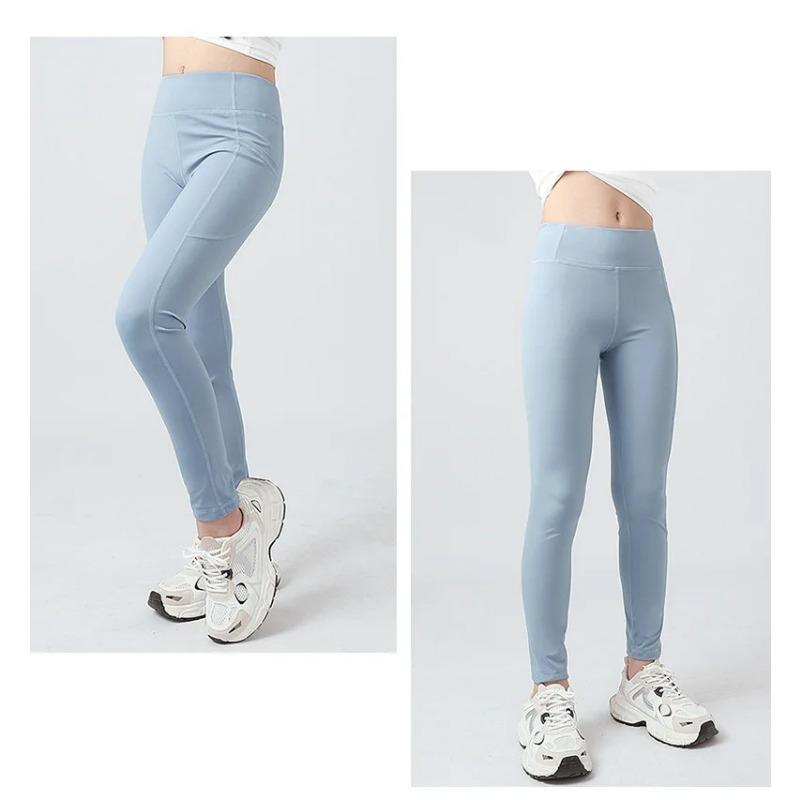 Leggings de verano para adolescentes, pantalones de yoga deportivos, finos e informales, que combinan con todo, mallas para niños, pantalones antimosquitos de secado rápido